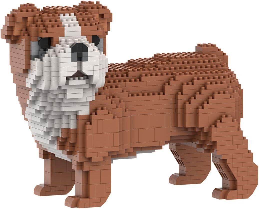Miniatuur bouwstenen Border Collie model, 8 varianten, kunststof