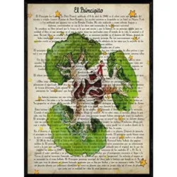 POSTER Prinz Mit Baobab. A4 Rahmenlos