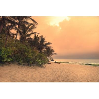 Fototapete PAPERMOON "Sri Lanka Tangalle Strand", bunt, B:3m L:2,23m, Vlies, Tapeten