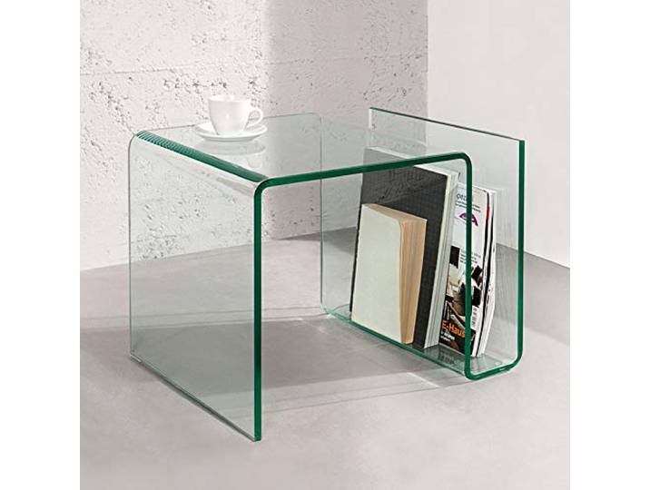 cagü Design Glasbeistelltisch Beistelltisch Mayfair Glas transparent 50cm x 40cm