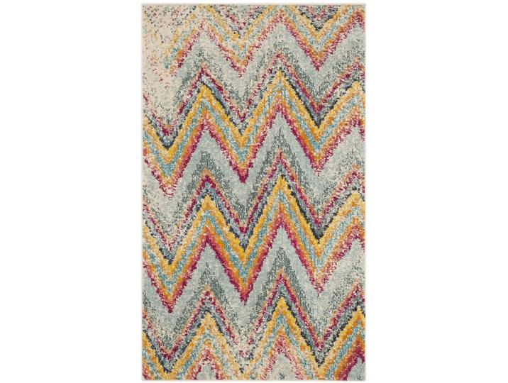 Tapis bohème chic en polypropylène multicolore, 122 x 170 cm
