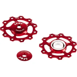 CEMA Schaltrollen Shimano 9/10/11-fach, SRAM 10/11-fach Komplettkeramik - rot