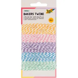 folia Dekokordeln Bakers Twine Pastell farbsortiert