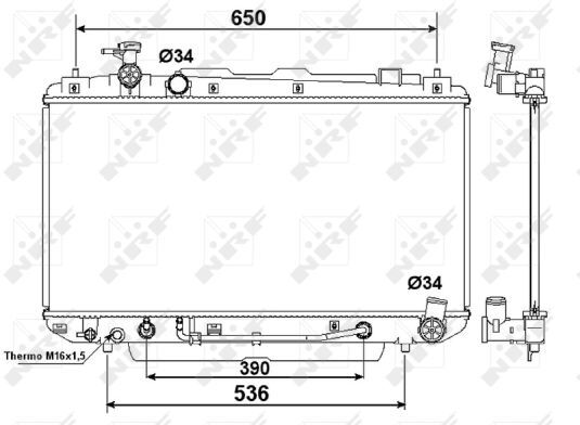 Nrf Kühler, Motorkühlung 58415 Für Toyota
