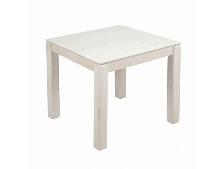 Livetastic Esstisch, Weiß, Holz, Mangoholz, massiv, eckig, 75x80x80 cm, Esszimmer, Tische, Esstische