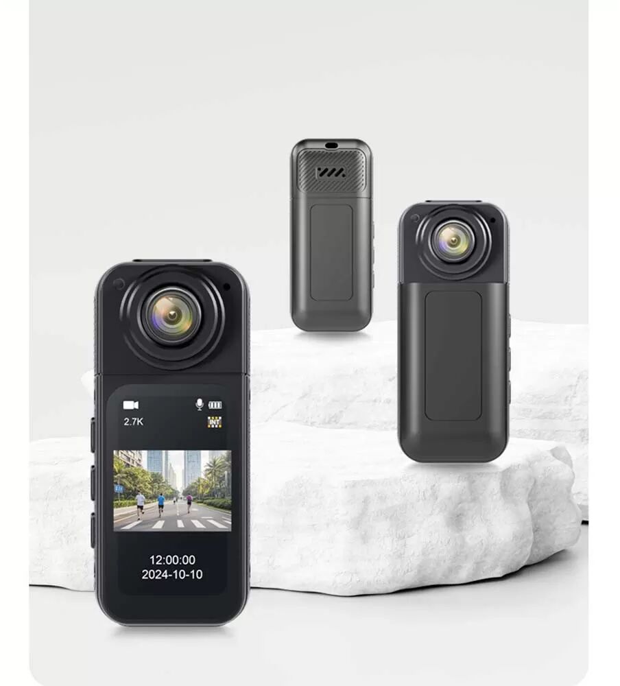 INF Kompakte Outdoor-Kamera: 2.7K HD, Magnetisch, für Radfahrer & Abenteurer
