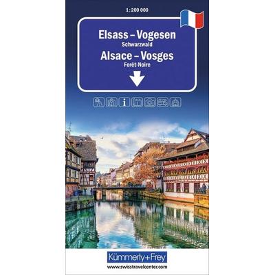 Kümmerly+Frey Regional-Strassenkarte Elsass, Vogesen 1:200.000, Sonstige von , Kümmerly+Frey, 978-3-259-01839-2