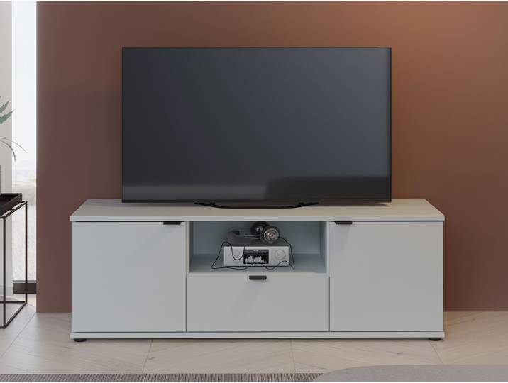GINNY TV-Board, Material Spanplatte, Hellgrau