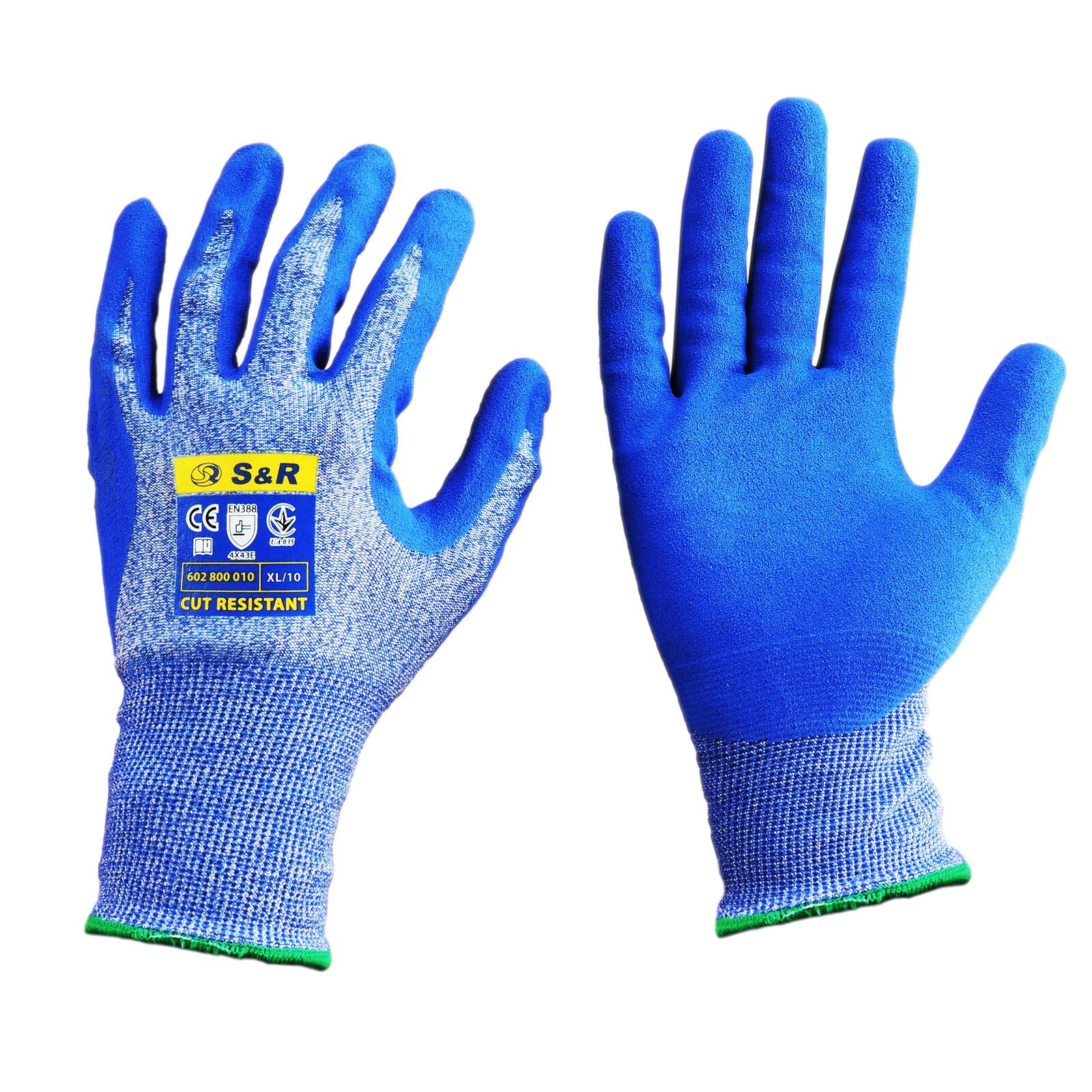 S&R Arbeitshandschuhe Größe 10 blau 602.800.010