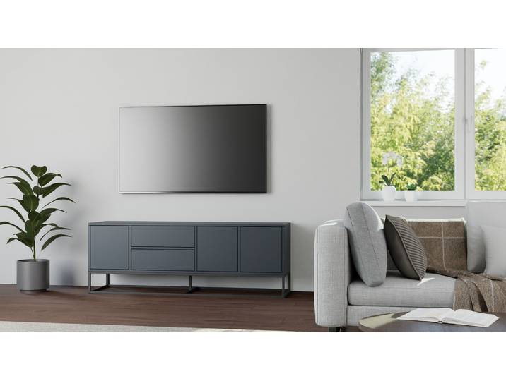 Stylishes Sideboard nach Maß Premium Dekore Schwarz
