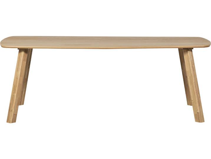 Esstisch WOOOD Tablo FSC Mix Eichenholz Dänisch-oval, H 74 x B 180 x T 100 cm , braun (transparent), B:179cm H:74cm, Tische, Esstisch
