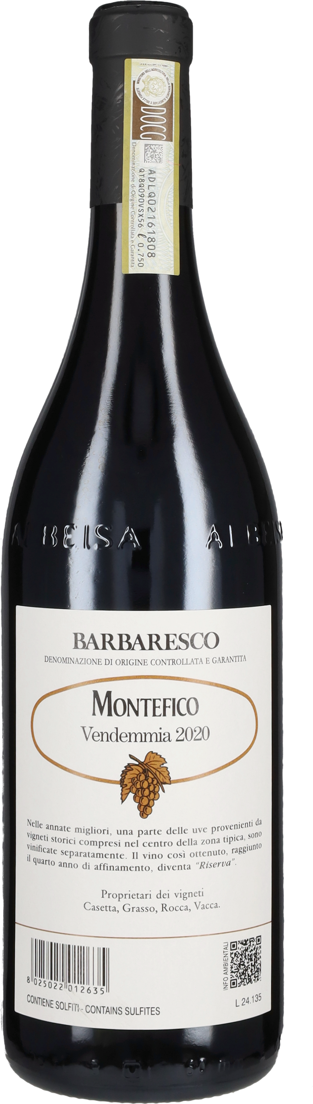 Produttori del Barbaresco Barbaresco Riserva 'Montefico' 2021
