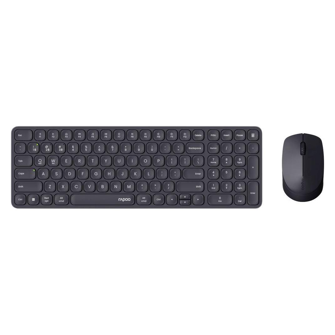Rapoo 9310M Multi-Mode-Deskset schwarz (DE, Docking, Kabellos) (226112)