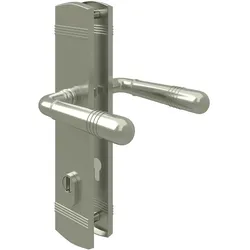 MS Beschläge Sicherheitsbeschlag Schutzbeschlag Nickel matt Türbeschlag Drücker/Drücker 8/72
