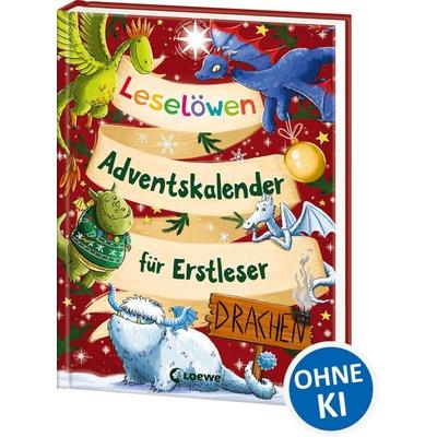 Leselöwen-Adventskalender für Erstleser - Drachen, Gebundene Ausgabe von Vanessa Walder,Ann-Katrin Heger,Amelie Benn,Stütze & Vorbach, Loewe,