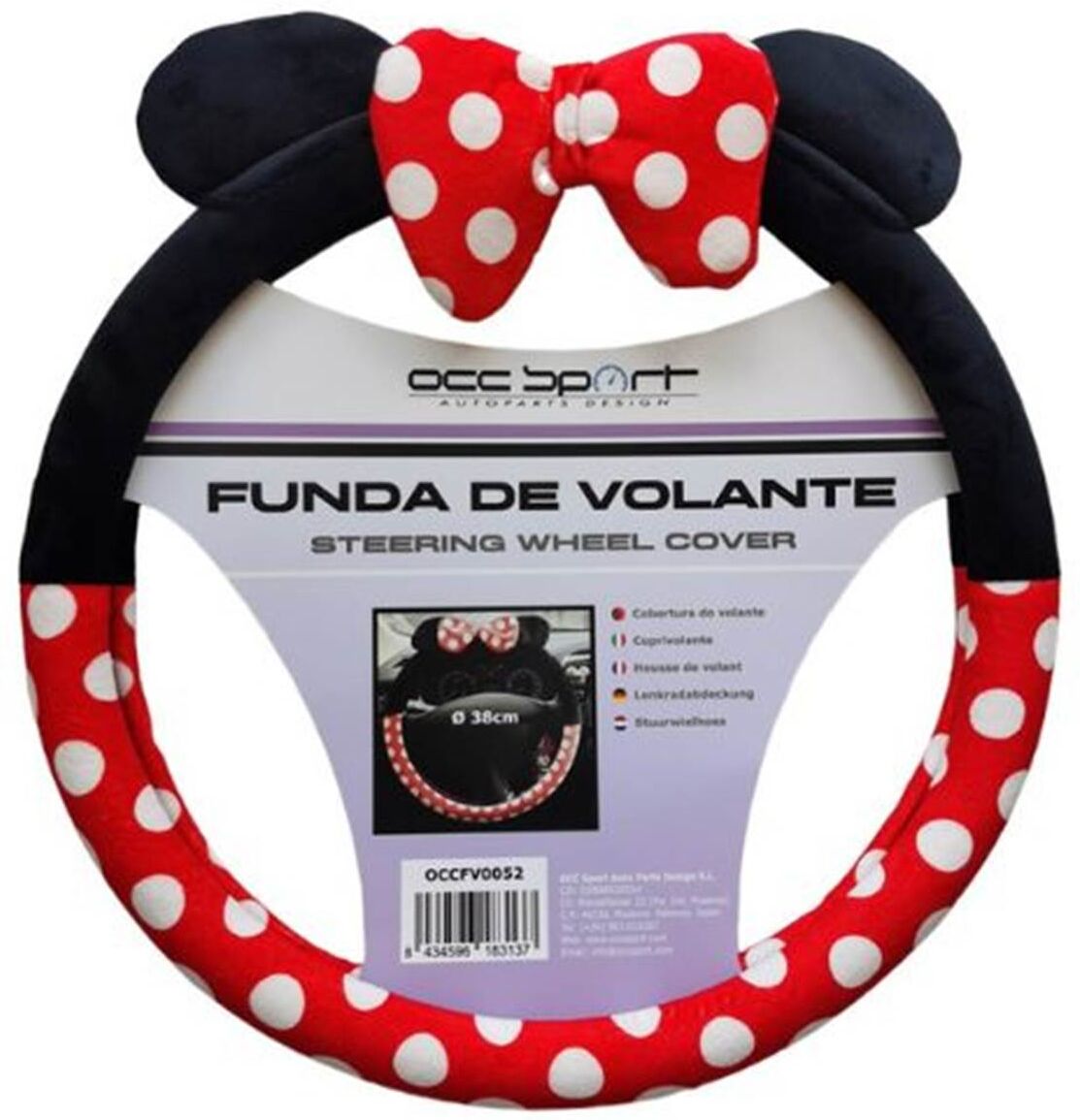 OCC Motorsport Capa para volante Occ Sport Anime Minnie Capa para volante Occ Sport Anime Minnie