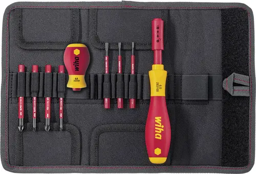 Wiha Wechselklingen-Set Schlitz, Kreuzschlitz Pozidriv, Kreuzschlitz Phillips
