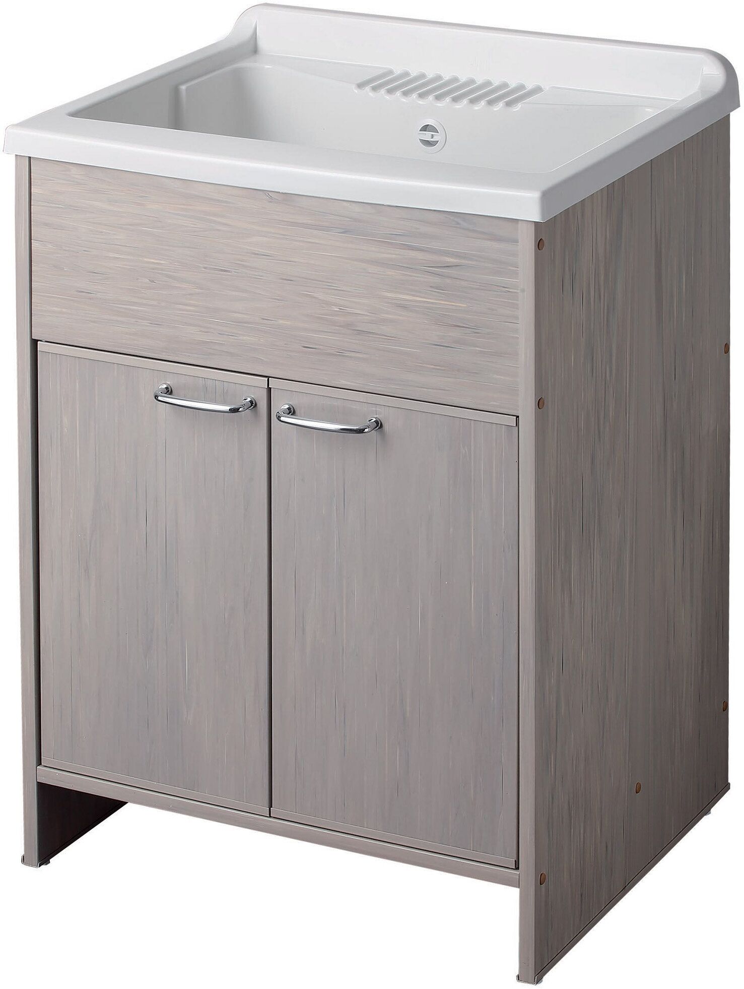 forlani Mobile Lavatoio in PVC 60x50x85 cm 2 Ante Washouse Rovere...