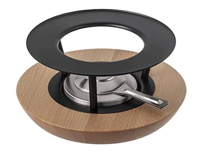 KUHN RIKON Rechaud Buchenholz für Fondue, aus der Schweiz Das Rechaud beinhaltet einen Pastenbrenner (Brennpaste separat erhältich Artikelnummer 32032)
