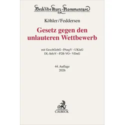 Gesetz gegen den unlauteren Wettbewerb. UWG, Fachbücher von Helmut Köhler, Christian Alexander, Jörn Feddersen, Inge Scherer, Bernd Odörfer