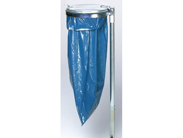 PROREGAL® Mülleimer Metall-Deckel Stange 98x50x45 Stahl Verzinkt-Verzinkt