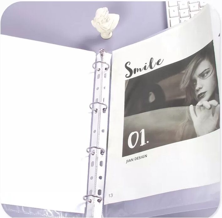 INF 100 Pochettes Transparentes A4 en PP - Classeurs à 11 Trous