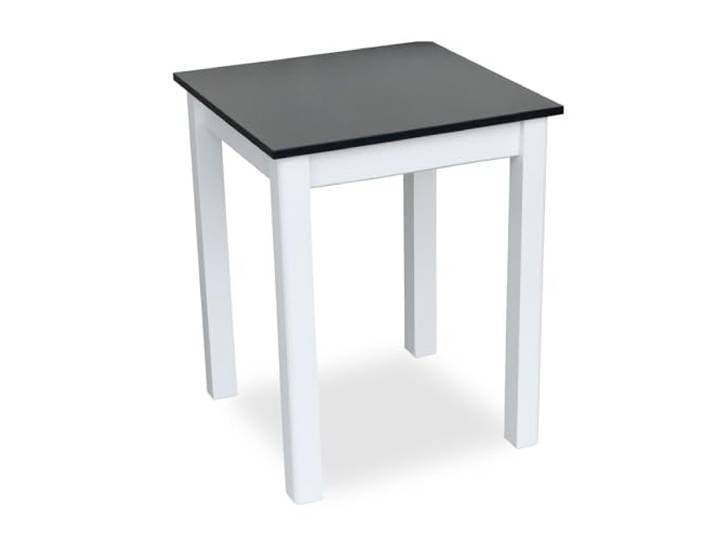 Metdrew Esstisch aus Holz esstisch 60x60 holztisch küchentisch für 2 Personen klein Tisch skandinavisch Wohnzimmertisch Tisch aus Kiefernholz küchentisch weiß Tischplatte: Schwarz