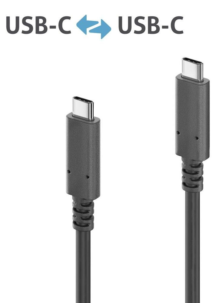 PureLink actieve USB-C naar USB-C kabel met E-marker PureInstall, 3,0 meter