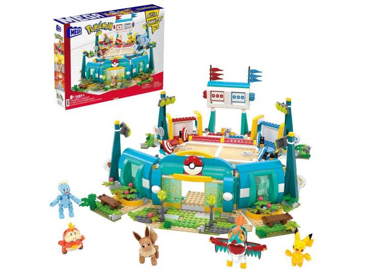 MEGA BLOKS Pokémon Trainingsstadion HWR82 Spielbausteine, (1107 St)