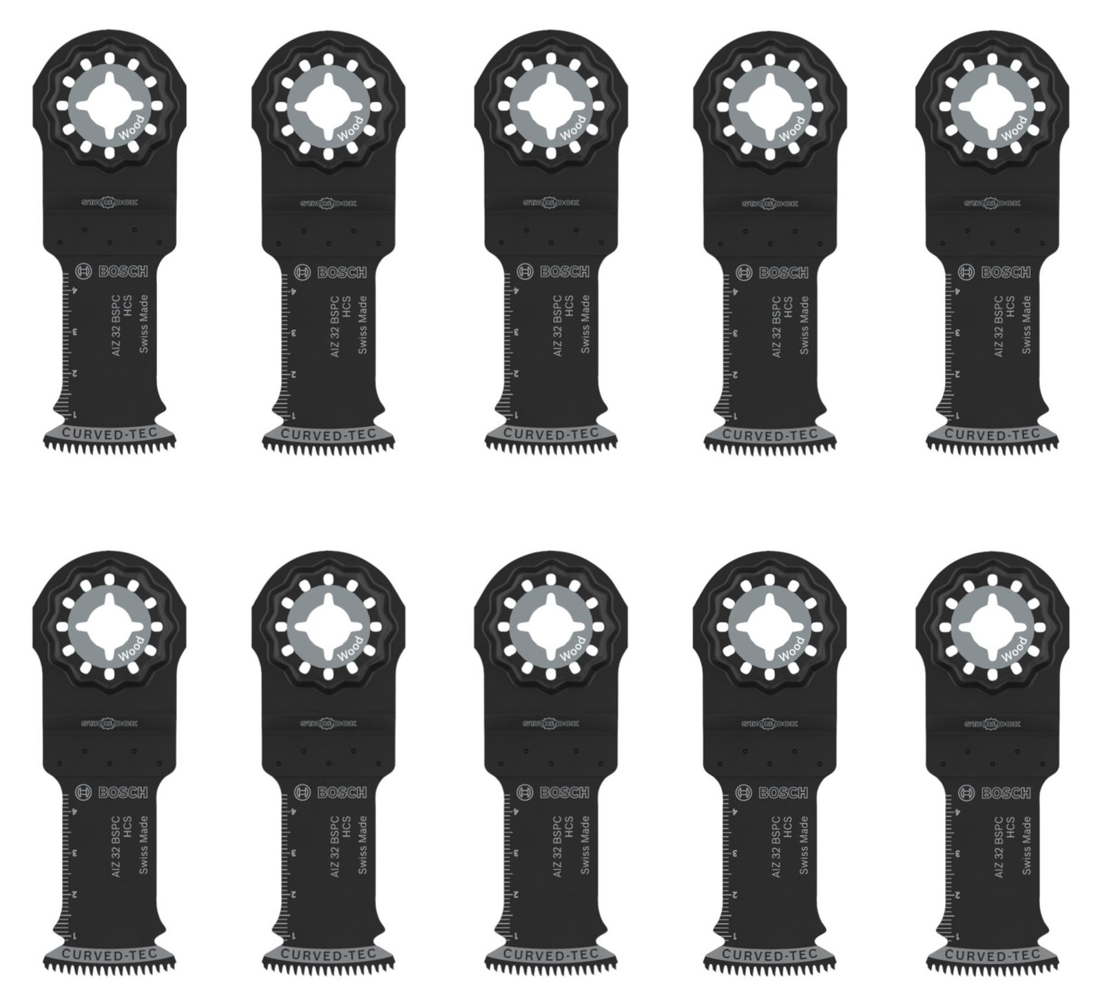 Bosch Starlock AIZ 32 BSPC Invalzaagblad 32 x 50 mm 10 stuks