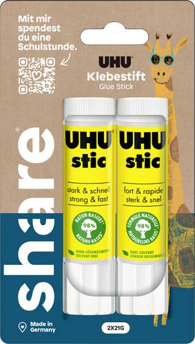 UHU Klebestift share 42g 4-0043 2St.
