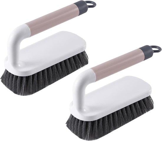 Unyqoos Ergonomische set van 2 schuurborstels voor badkamer en keuken