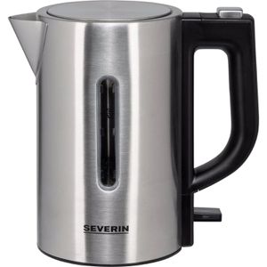 Severin Wasserkocher WK 3647, Reise-Wasserkocher, 0,5 Liter, 1100 Watt, mit Edelstahlgehäuse, silber