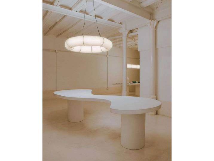 Tekiò Circular P8 LED-Hängeleuchte, Ø 140 cm - Santa & Cole - Wohnzimmer - Metall - Rund