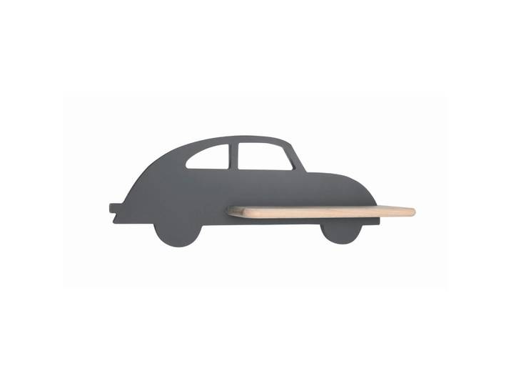 Kinderwandleuchte Car, Grau, Holz, Metall, Eiche, 12x15x43 cm, RoHS, Europäischer Sicherheitsstandard, einfach zu transportieren, Lampen & Leuchten, Innenbeleuchtung, Kinderzimmerlampen, Kinderwandleuchten