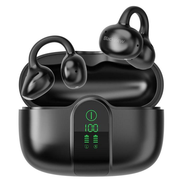 Blackview AirBuds 15 (Bluetooth 6.0 - Ecran d'Affichage - Reduction de Bruit) Noir (ANC, Kabellos) (65916798)