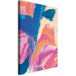 Artgeist, Bilder, Energetic Shapes - Dynamic Oil Paint Composition on Canvas (80 x 120 cm)