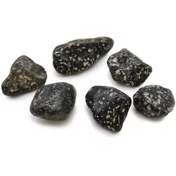 Bag of 6 Large African Tumble Stones - Guinea Fowl Bag of 6 Large