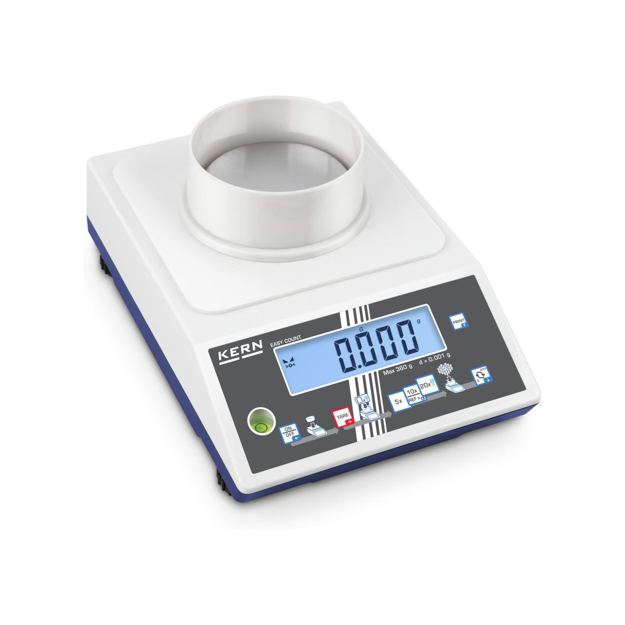 Kern Zählwaage CKE 360-3, Wägebereich 360 g, Ablesbarkeit 0,001 g ; KERN & Sohn)