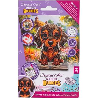 Craft Buddy CAFGR-33GEN105 - Crystal Art, Puppy Wildlife Buddies Pet, Hund Welpe, Diamant-Malerei-Set