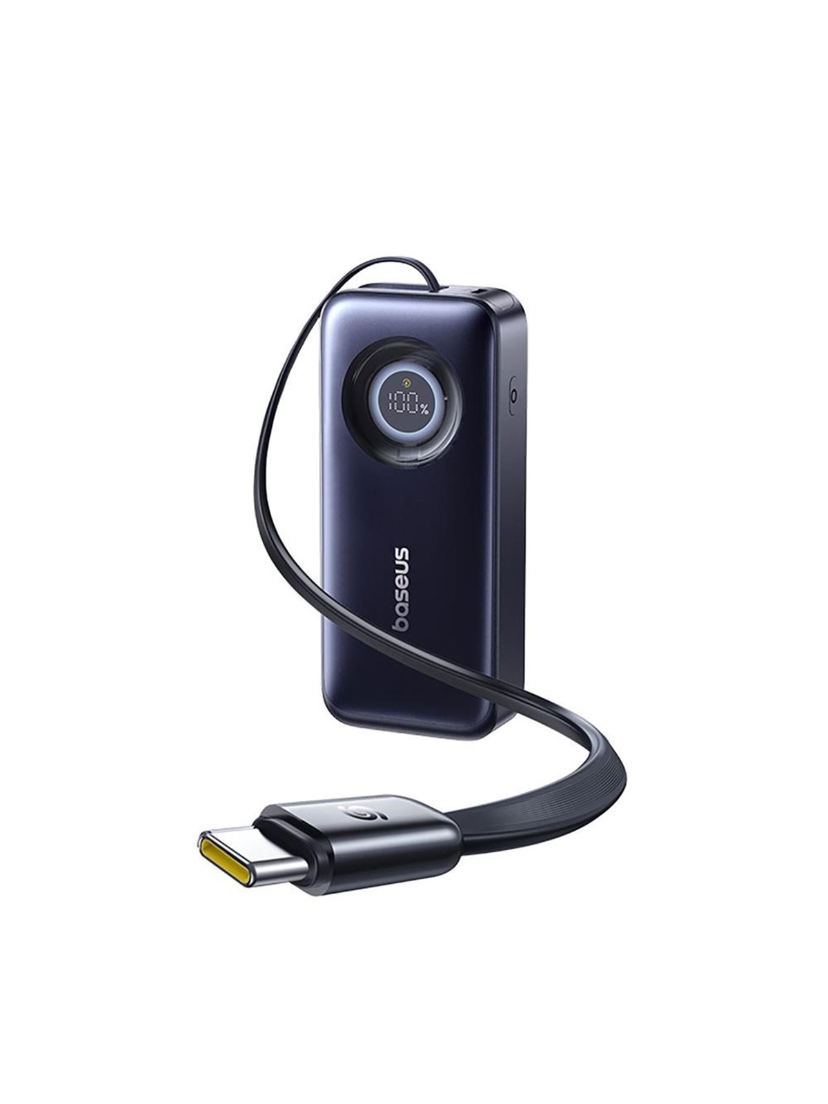 Baseus EnerCore CR11 20000mAh 67W Power Bank with Retractable USB-C Cable - Black - 20000 mAh