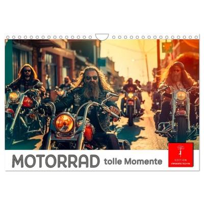 Motorrad tolle Momente (Wandkalender 2027 DIN A4 quer), CALVENDO Monatskalender
