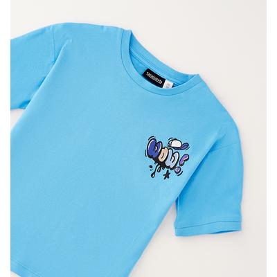 T-Shirt SARABANDA "BABY BOY SUMMER T-SHIRT", Jungen, Gr. 116, blau, 100% Baumwolle, Shirts T-Shirt