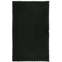 pad Outdoorteppich Uni 72 x 132 cm Polypropylen Schwarz