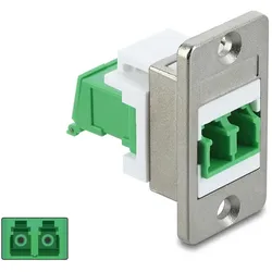 DELOCK Panel Mount LC Duplex Buchse zu LC Duplex Buchse