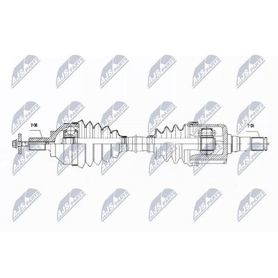 Nty Antriebswelle [Hersteller-Nr. NPW-VV-111] für Volvo, Ford