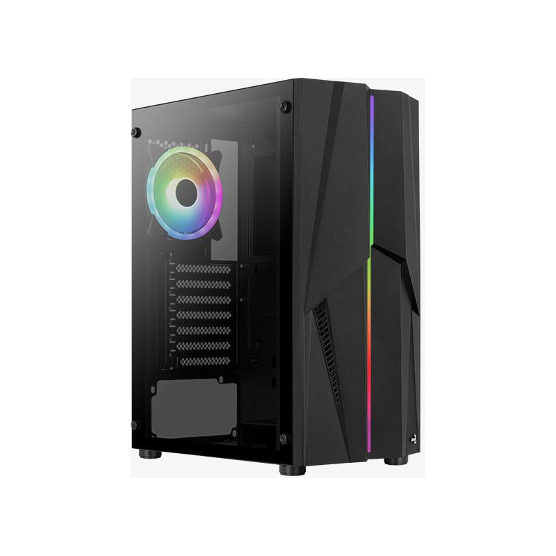 AeroCool Mecha ARGB mit Sichtfenster Midi Tower ohne Netzteil schwarz