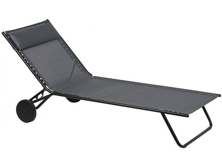 Sunlounger Miami Lafuma schwarz, 77x81 cm