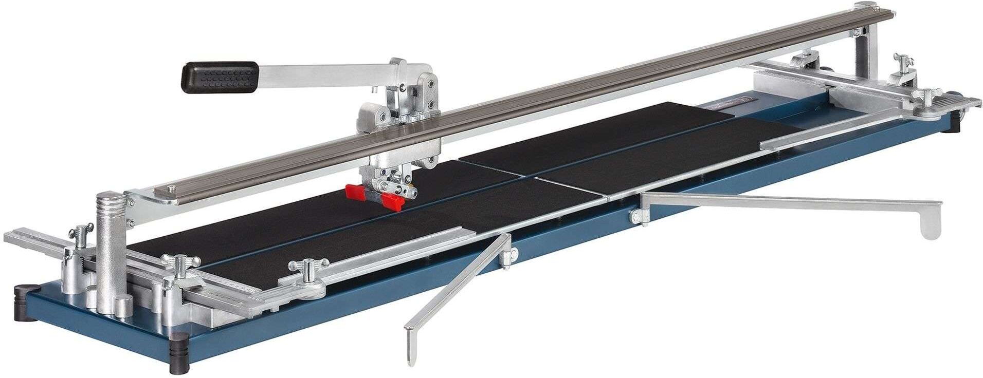 Kaufmann Fliesenschneidmaschine, Fliesenschneider TOPLINE PRO (ROBUST) 1.250 mm, mit Doppelführung und Doppelanschlagwinkel