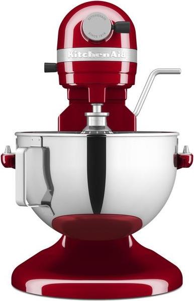 KitchenAid 5KSM55SXXEER, Standmixer, Rot, Schlagen, Kneten, Mixen, Rührer, 1,1 m, 5,2 l, Edelstahl